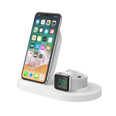 Док-станция Belkin BoostUp Wireless Charging Dock для IPhone и Apple Watch белая