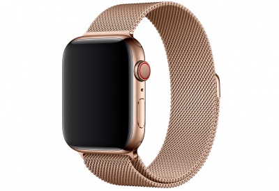 Ремешок Apple Watch 44mm Gold Milanese Loop (MTU72ZM/A)
