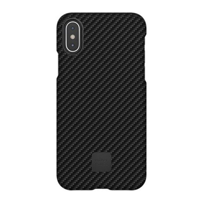 Чехол Happy Plugs Case iPhone Xs Max - Carbon Fiber, черный